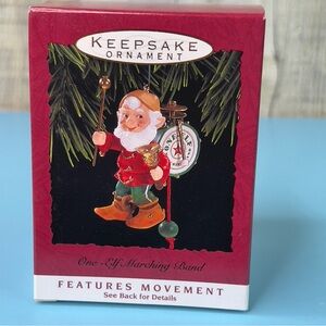 Hallmark Keepsake Ornament One Elf Marching Band Handcrafted & Brass Dated 1993